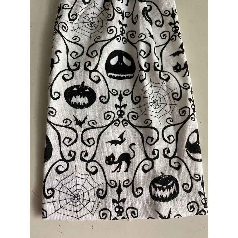 Disney Jack‎ Skellington Nightmare Before Christmas Kitchen Hanging Towel NEW